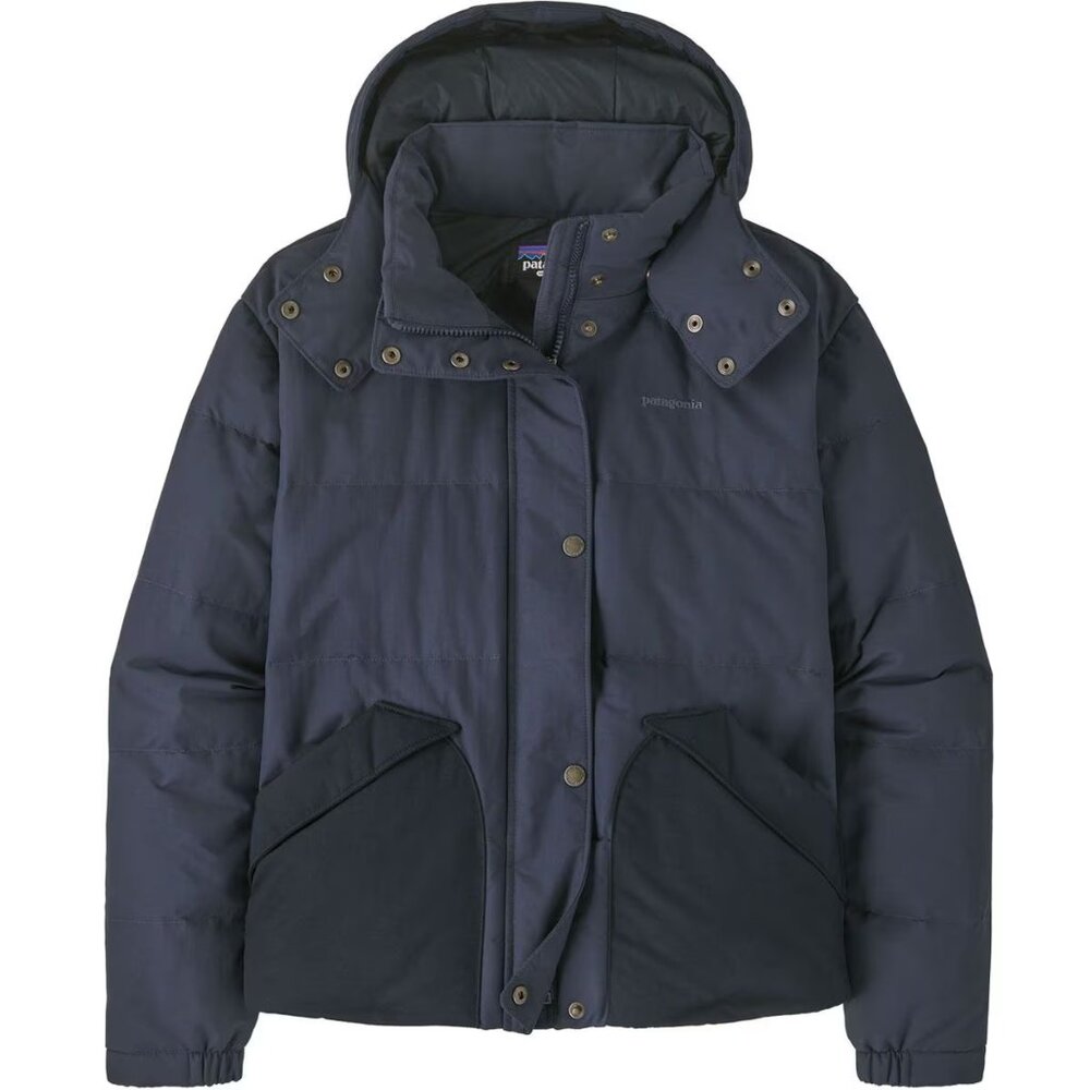 Patagonia Downdrift Puffer Coat Insulated Jacket Women's XS Smoulder Blue Navy